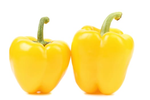 Yellow pepper isolated on a white background