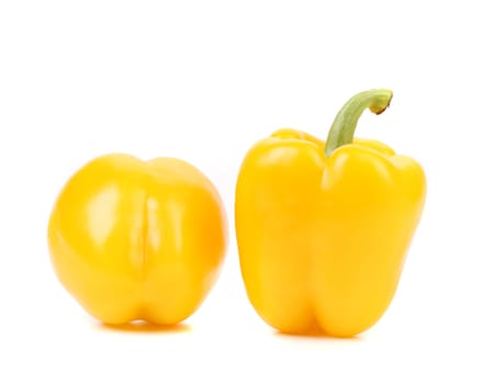 Yellow pepper isolated on a white background