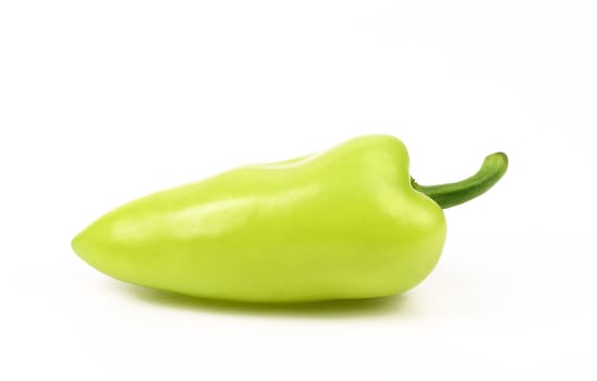 green pepper isolated on a white background
