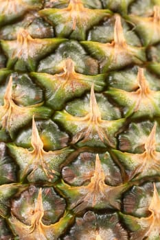 Background of pineapple skin. Macro. Whole background.