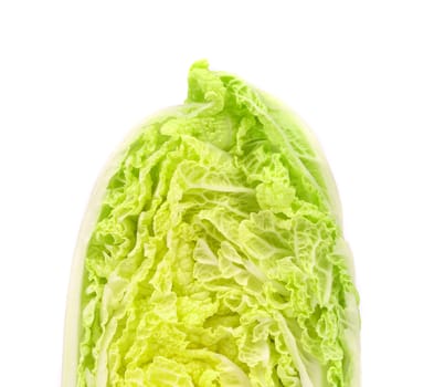 Tasty Chinese cabbage isolated on a white background