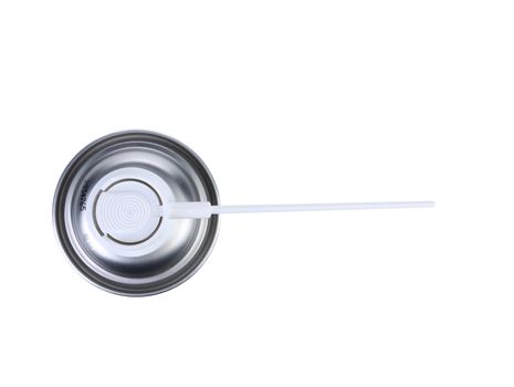 Can spray air. Top view. White background.