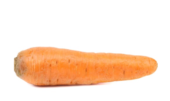 Fresh carrots isolated on a white background