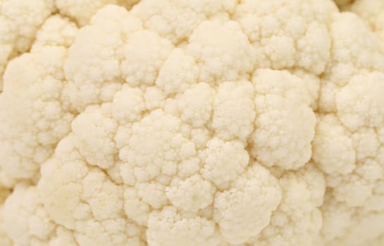 Background of fresh cauliflower. Macro. Whole background.