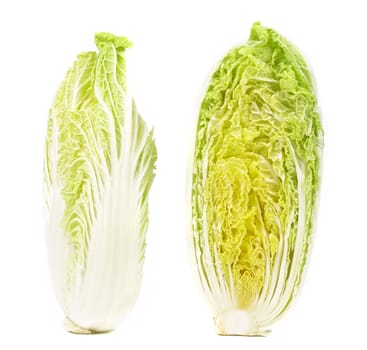 Tasty Chinese cabbage isolated on a white background