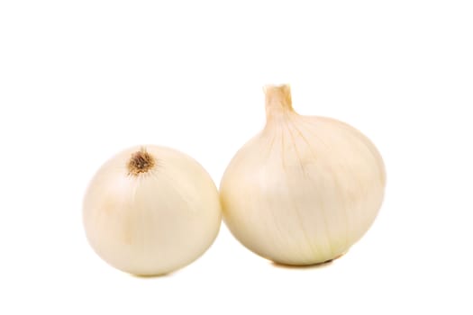 white onion isolated on a white background