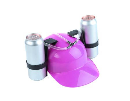 Hand free for drink on a white backgroun