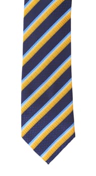 Stripy necktie isolated on a white background.