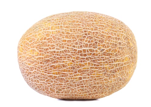 Ripe melon isolated on a white background