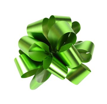 Green packaging band isolated on a white background