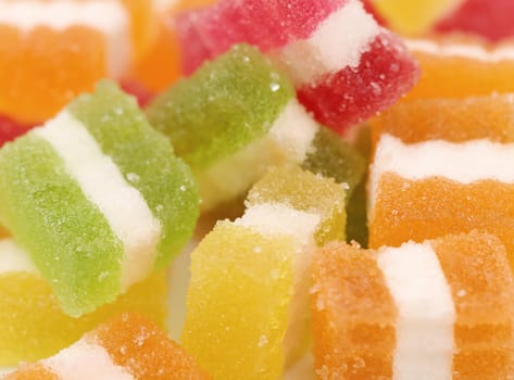 Background of classic fruit jelly. Close up.