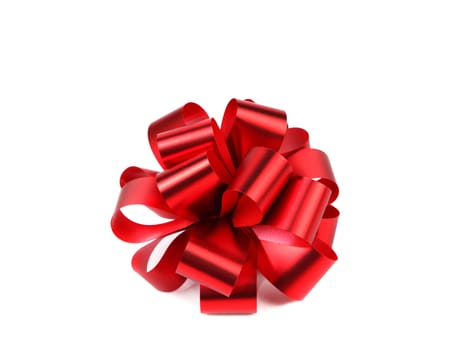 red bow isolated on a white background