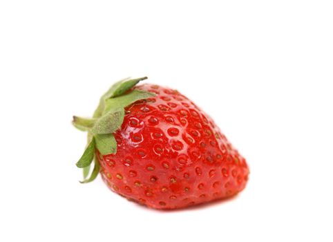 Fresh strawberries. Isolated on a white background.