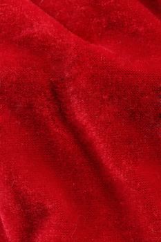 Close up of fragment clothes Santa Claus. Whole background.