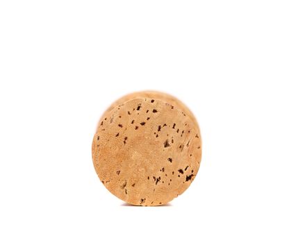 Cork of champagne. Isolated on a white background.