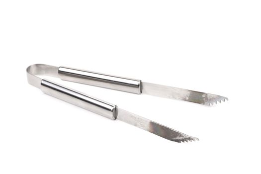 BBQ tongs isolated on a white background