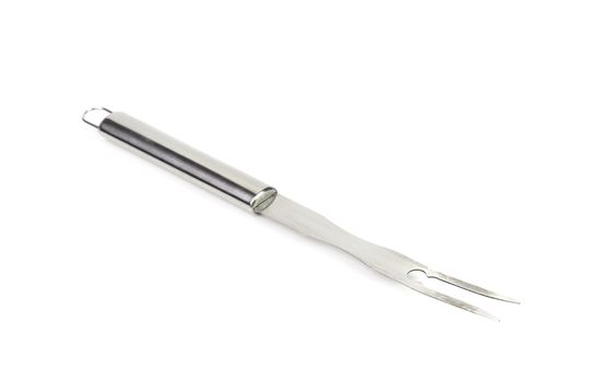 BBQ large fork. Isolated on a white background.