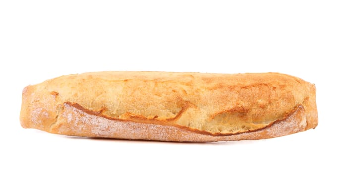 Long loaf isolated on a white background