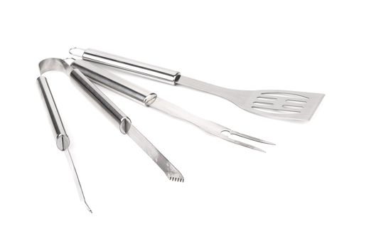 Set of BBQ tools. Isolated on a white background.