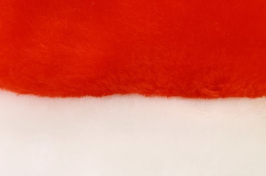Red and white background of a fabric.