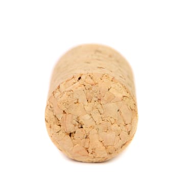 New champagne cork. Isolated on a white background.