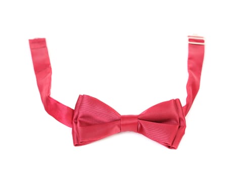 red bow tie isolated on a white background