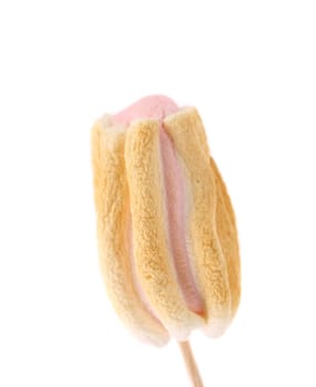 Roasted Marshmallows. Isolated on a white background.