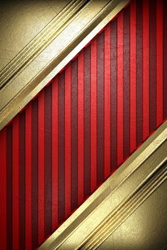 gold on red background