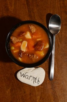 warmth and country beef stew for comfort food