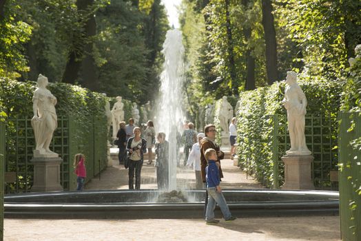 The Summer Garden is famost place in Sankt Petersburg.  The Garden sits on an island formed by the Fontanka, Moika and the Swan Canal and has the railings of its northern perimeter running along the left bank of the Neva.  Planned in 1710 and completed in 1714, in the northeast corner of the Summer Garden, the Palace of Peter the Great was built by architect Domenico Trezzini. Often favored by Petersburgers for romantic walks, and summer siestas, it is a place that also attracts many city visitors all the year round. 