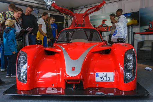 FRANKFURT - SEPT 21: Radical RXC presented as world premiere at the 65th IAA (Internationale Automobil Ausstellung) on September 21, 2013 in Frankfurt, Germany