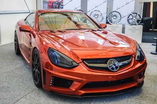 FRANKFURT - SEPT 21: CARLSSON MERCEDES C25 SUPER GT presented as world premiere at the 65th IAA (Internationale Automobil Ausstellung) on September 21, 2013 in Frankfurt, Germany