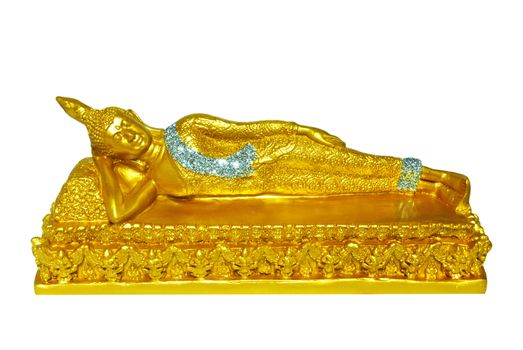 Golden Buddha with Isolated