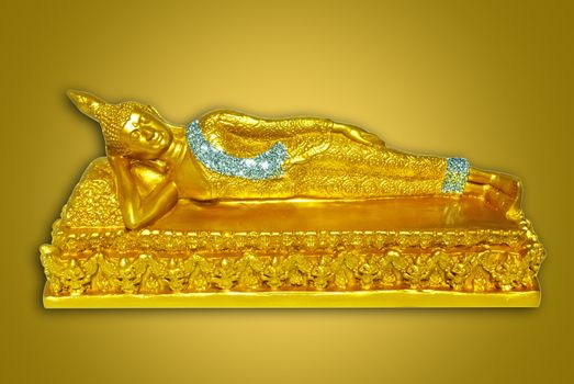 Golden Buddha with Isolated