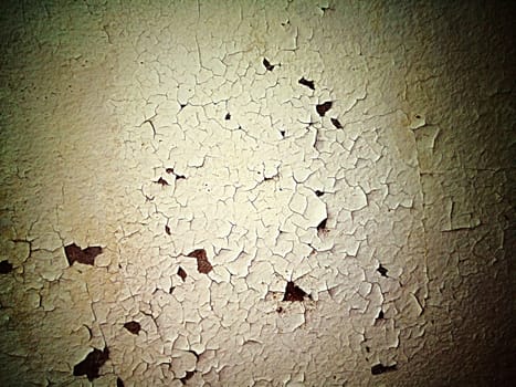 cracked and peeling paint and grunge old wall with texture