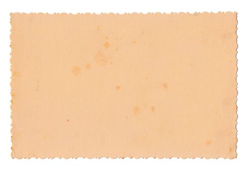 Blank old photo paper