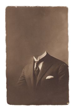 Old portrait photo isolated on white background