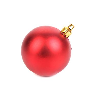 Perfect christmas ball isolated on a white background. Close up.