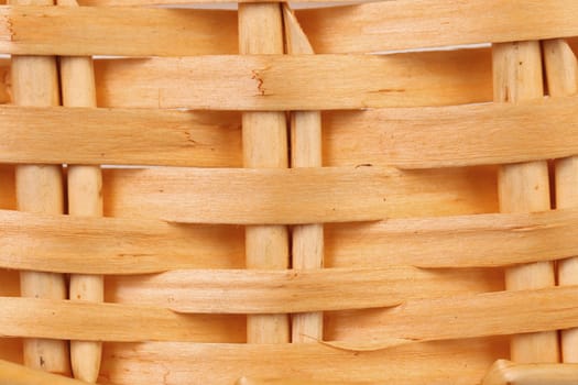 Detail of interlaced rattan fibers. Close up.