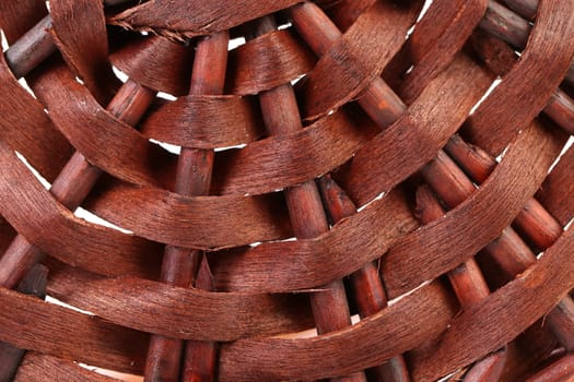 Fragment of willow wickerwork. Close up. Background.