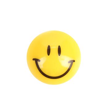 Smile button. Isolated on a white background.