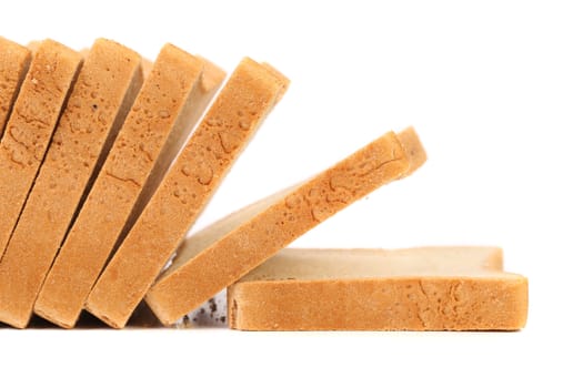 Sliced bread isolated on white a background