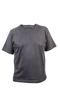 Men's t-shirt isolated on a white background.
