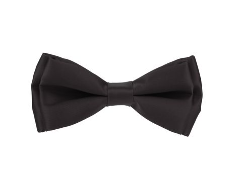 Black bow tie isolated on a white background