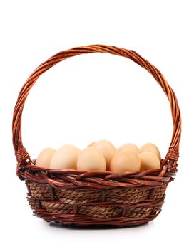 Egg collection isolated on a white background
