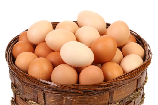 Egg collection isolated on a white background