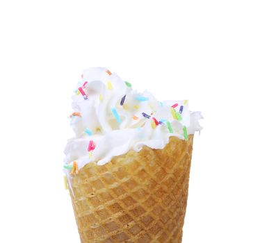 Ice cream isolated on a white background