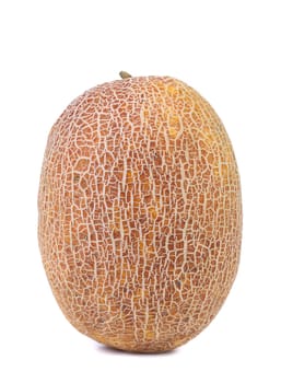 Ripe melon isolated on a white background