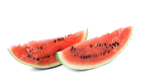 Watermelon slice isolated on a white background