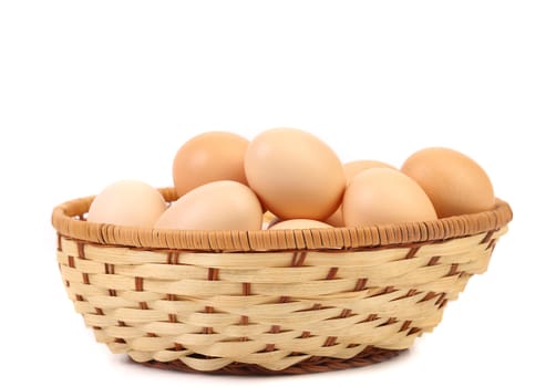Egg collection isolated on a white background